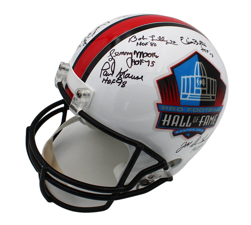 Multi-Signed Hall of Fame Full Size VSR4 NFL Helmet with 17 Signatures including Earl Campbell & Bob Lilly - Image 4