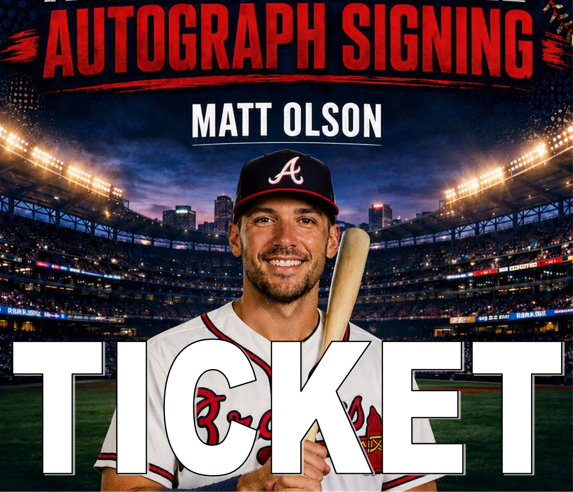 Matt Olson Public Signing Ticket - Non-Premium or Photo-Op
