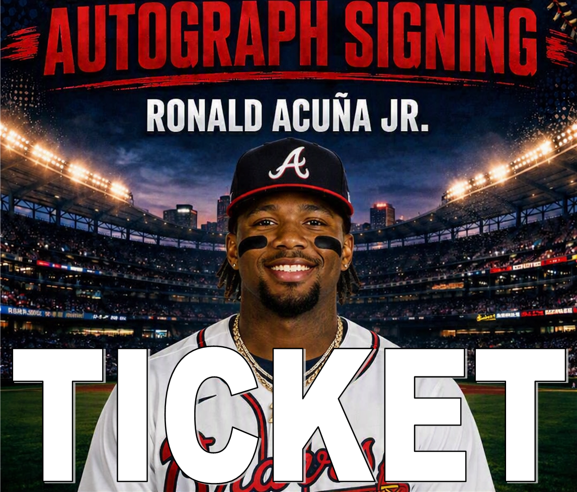 Ronald Acuna Jr. Public Signing Ticket - Premium