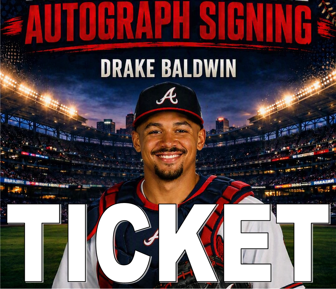 Drake Baldwin Public Signing Ticket - Premium