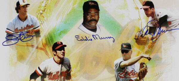 Eddie Murray, Jim Palmer Davey Johnson, Paul Blair Signed Baltimore Orioles Unframed 16x20 Orioles Golden Boys Collage MLB Photo - Image 2