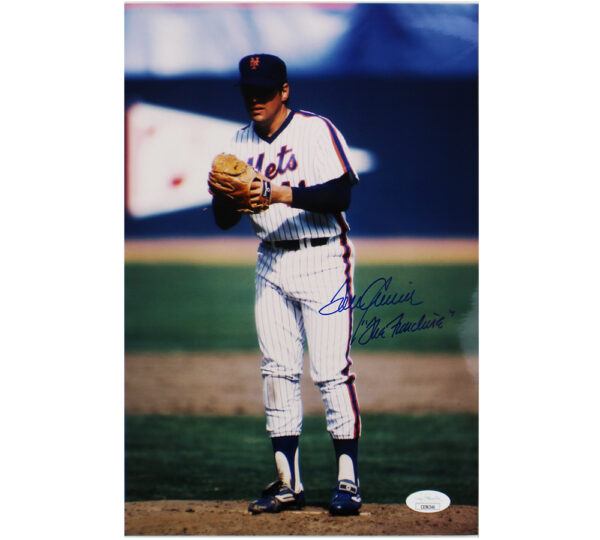 Tom Seaver Signed New York Mets Unframed 8x12 MLB Photo with "The Franchise" Inscription