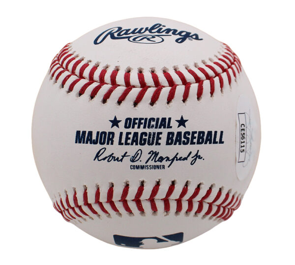 Jerry West Signed Los Angeles Lakers Rawlings Official Major League White MLB Baseball with "The Logo" Inscription - Image 2