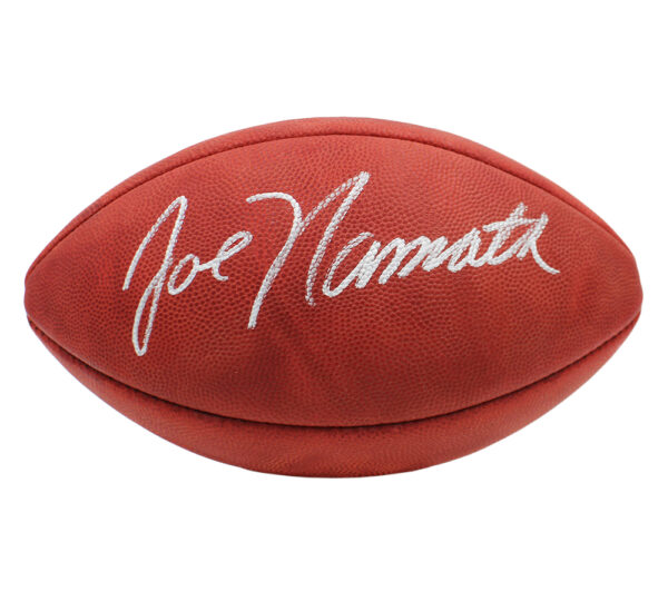 Joe Namath Signed New York Jets Wilson The Duke Super Bowl III NFL Football - Image 2