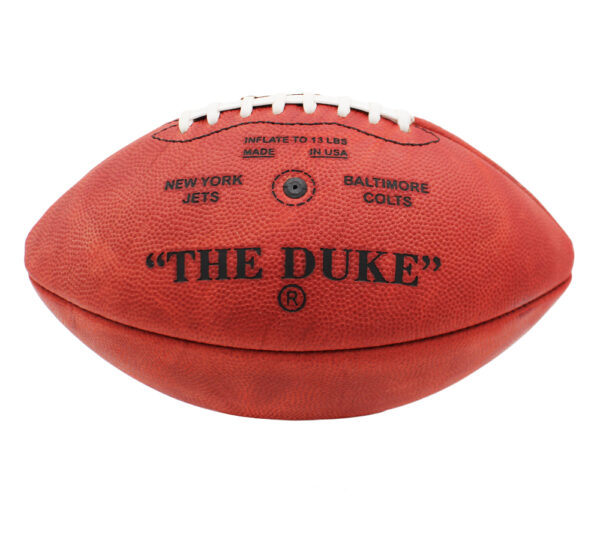 Joe Namath Signed New York Jets Wilson The Duke Super Bowl III NFL Football - Image 4