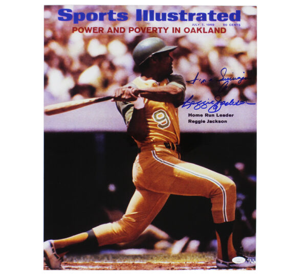 Reggie Jackson Signed Oakland A's Unframed 16x20 Sports Illustrated Cover MLB Photo with Inscription