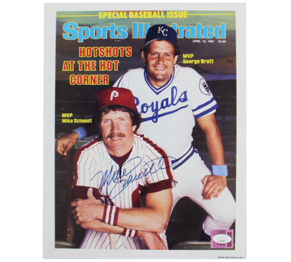 Mike Schmidt Signed Philadelphia Phillies Unframed 11x14 1981 SI Print Magazine Cover