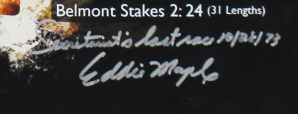 Ron Turcotte, Jean Cruguet + 8 Multi-Signed Unframed 16×20 Secretariat Horse Racing Photo - Image 7