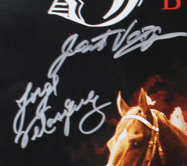 Ron Turcotte, Jean Cruguet + 8 Multi-Signed Unframed 16×20 Secretariat Horse Racing Photo - Image 3