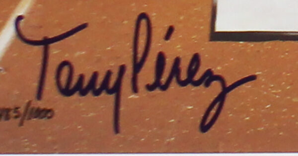 Tony Perez Signed Cincinnati Reds Unframed 16x20 Looney Tunes MLB Photo - Image 2