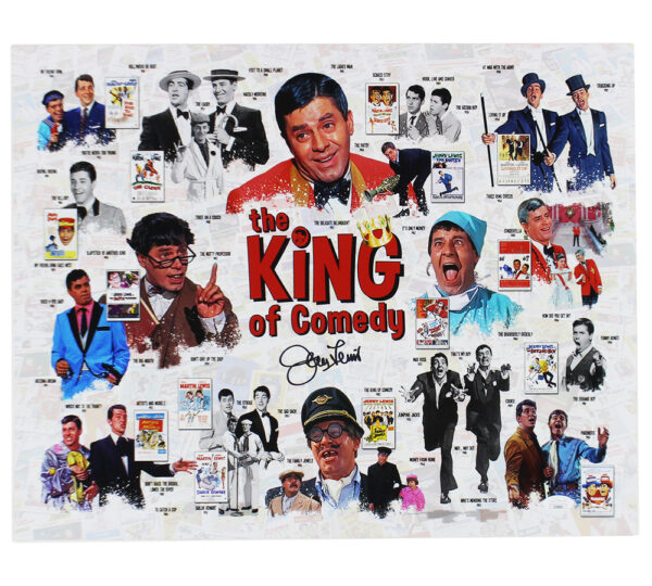 Jerry Lewis Signed Unframed 16x20 The King of Comedy Photo