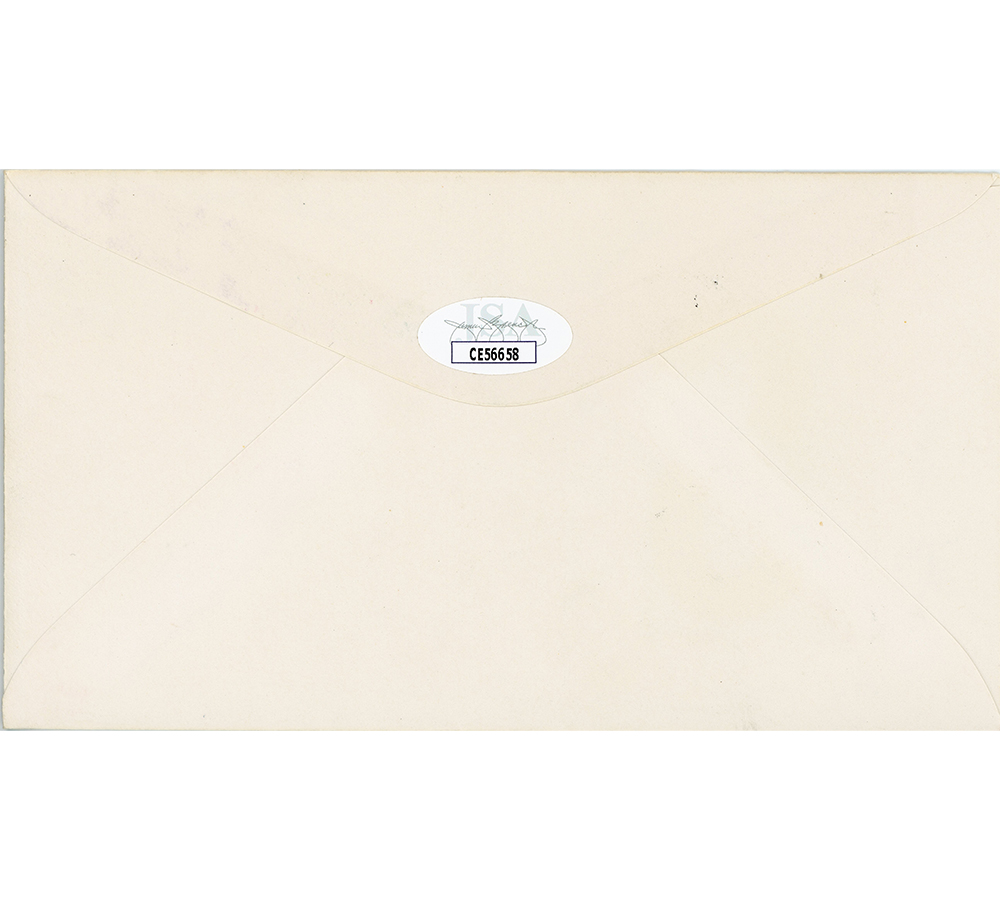 Willie Stargell, Gary Carter, Yogi Berra, Bill Dickey Signed #8 Plaque Stamped 8/8/88 Envelope with MLB Postage Stamps - Image 2