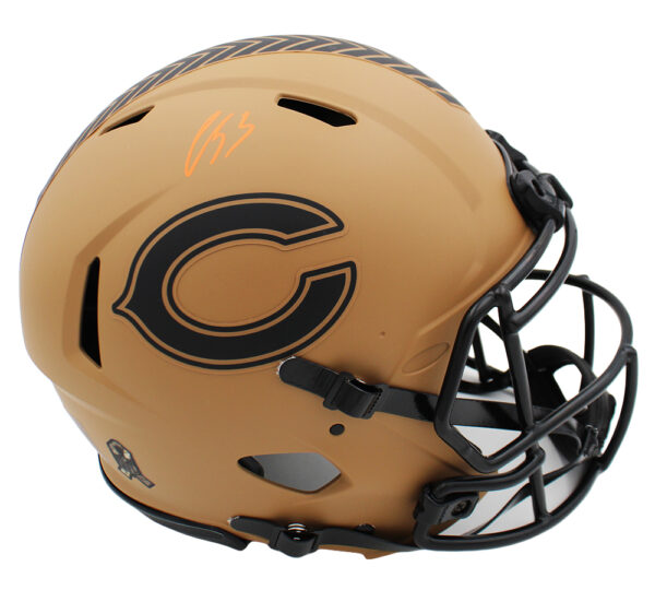 Luther Burden Signed Chicago Bears Speed Authentic Salute to Service 2 NFL Helmet