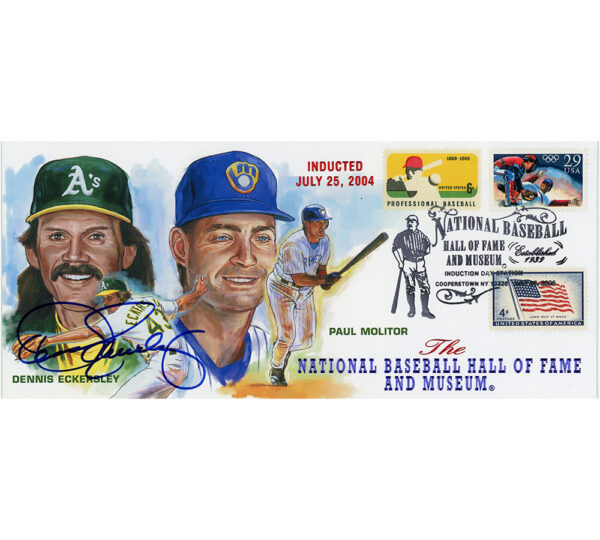Dennis Eckersley Signed National Baseball Hall of Fame Cachet Envelope