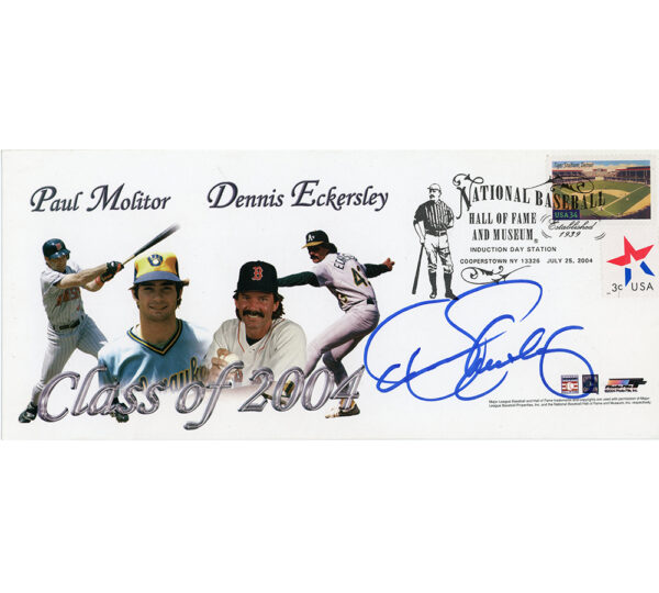 Dennis Eckersley Signed Class of 2004 National Baseball Hall of Fame Cachet Envelope