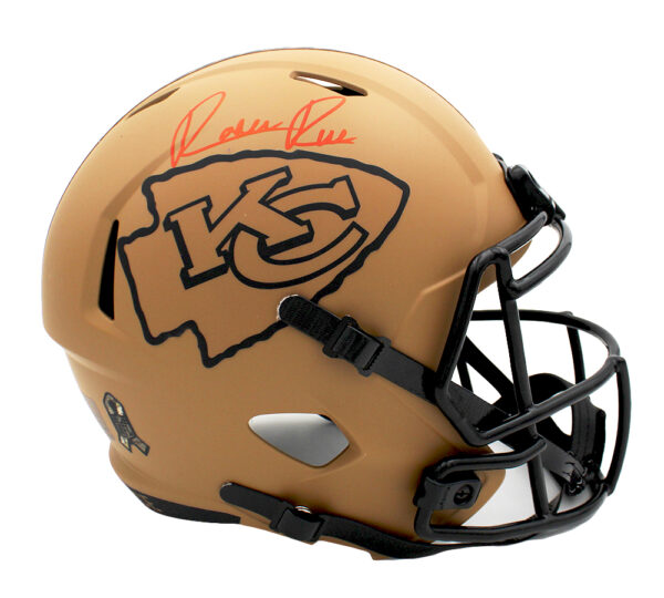 Rashee Rice Signed Kansas City Chiefs Speed Full Size Salute to Service 2 NFL Helmet