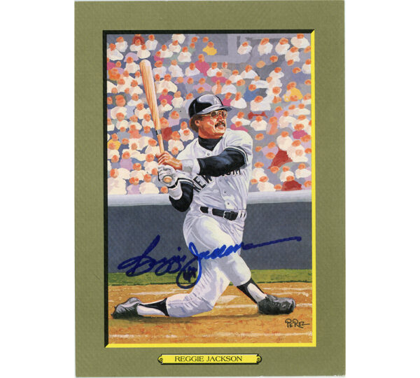 Reggie Jackson Signed New York Yankees Unframed Great Moments Perez-Steele Postcard