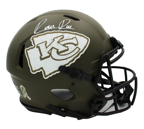 Rashee Rice Signed Kansas City Chiefs Speed Full Size Salute to Service NFL Helmet