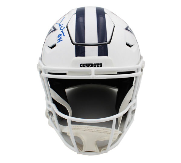 Demarcus Ware Signed Dallas Cowboys Speed Flex Authentic Alternate White NFL Helmet - Image 3