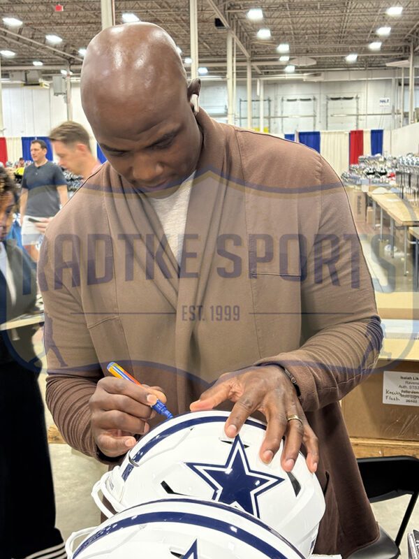Demarcus Ware Signed Dallas Cowboys Speed Flex Authentic Alternate White NFL Helmet - Image 5