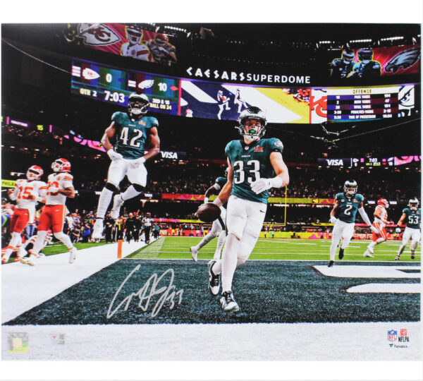 Cooper DeJean Signed Philadelphia Eagles Unframed 16x20 NFL Super Bowl 59 Photo
