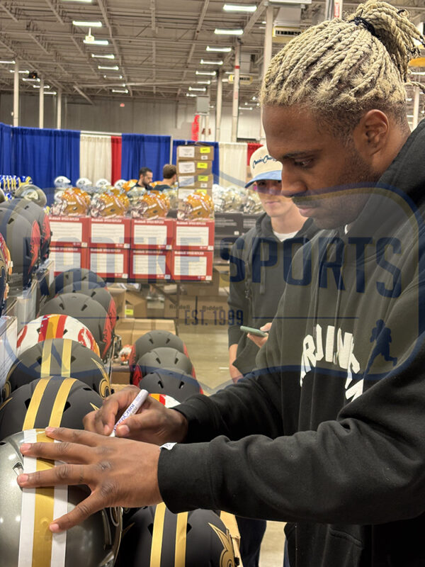 Cam Jordan Signed New Orleans Saints Speed Authentic Flash NFL Helmet - Image 3