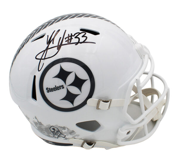 Jack Sawyer Signed Pittsburgh Steelers Speed Full Size Salute To Service 3 NFL Helmet