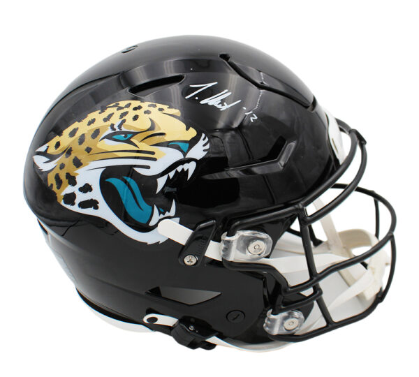 Travis Hunter Signed Jacksonville Jaguars Speed Authentic Flex NFL Helmet - Image 2