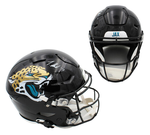 Travis Hunter Signed Jacksonville Jaguars Speed Authentic Flex NFL Helmet