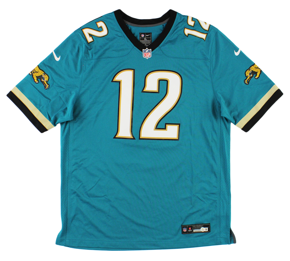 Travis Hunter Signed Jacksonville Jaguars Nike Game Throwback Teal