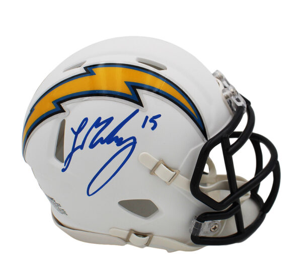 Ladd McConkey Signed Los Angeles Chargers Speed White Matte NFL Mini Helmet