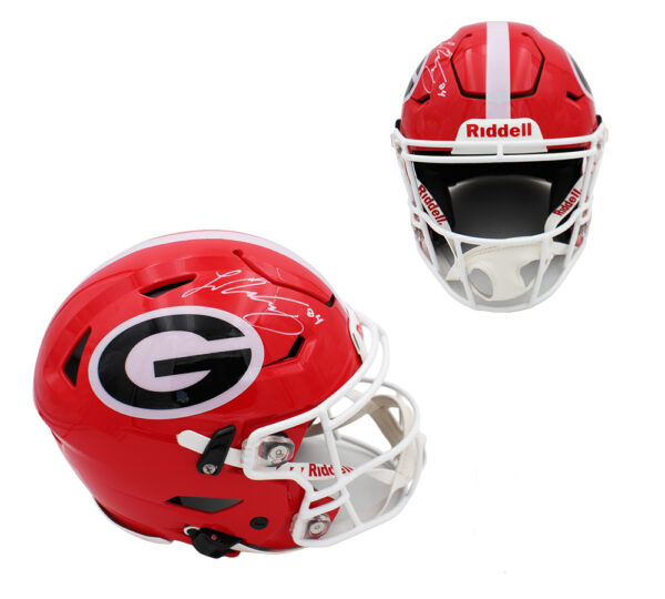 Ladd McConkey Signed Georgia Bulldogs Speed Flex Authentic NCAA Helmet