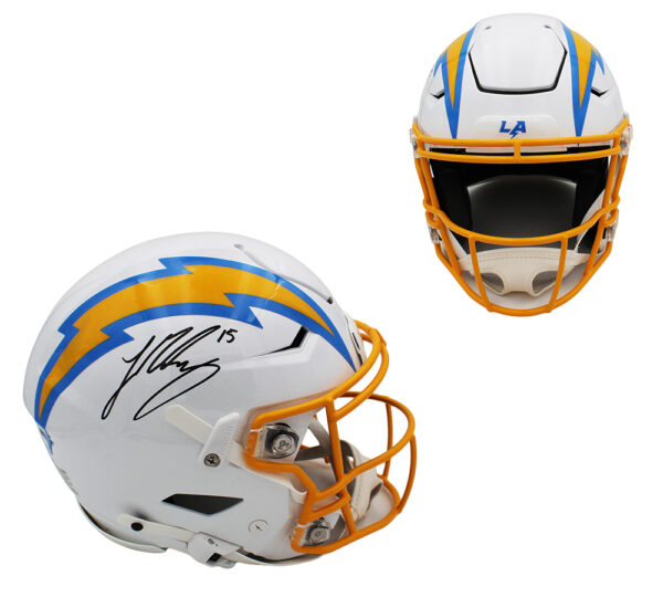 Ladd McConkey Signed Los Angeles Chargers Speed Flex Authentic NFL Helmet