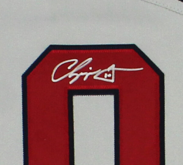 Chipper Jones Signed Atlanta Braves Mitchell & Ness Authentic Throwback Grey Jersey - Image 3