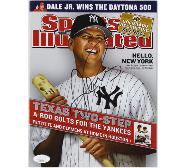 Alex Rodriguez Signed New York Yankees Sports Illustrated "Texas Two-Step" Magazine