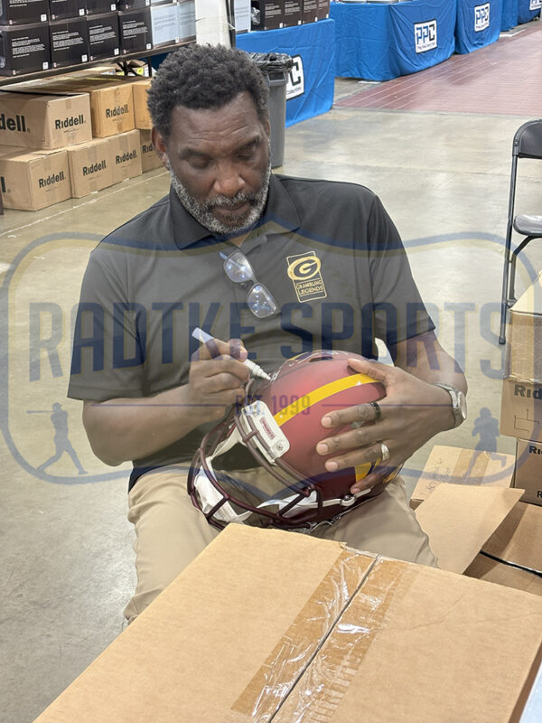 Doug Williams Signed Washington Commanders Speed Authentic 2024 NFL Helmet with "SB XXVII MVP" Inscription - Image 2