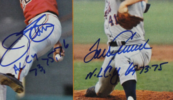 Tom Seaver and Jim Palmer Signed Sports Illustrated "Toughest Pitchers" Magazine with 2 Inscriptions - Image 2