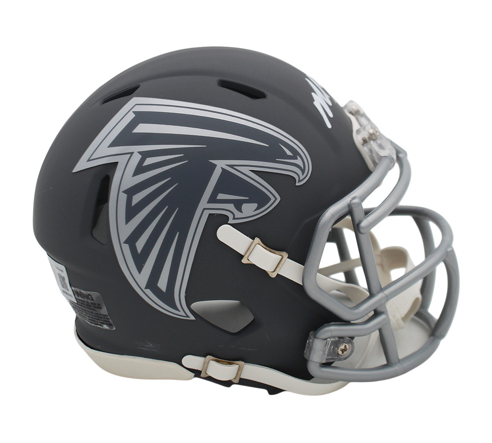 Michael Vick Signed Atlanta Falcons Speed Slate NFL Mini Helmet - Image 3