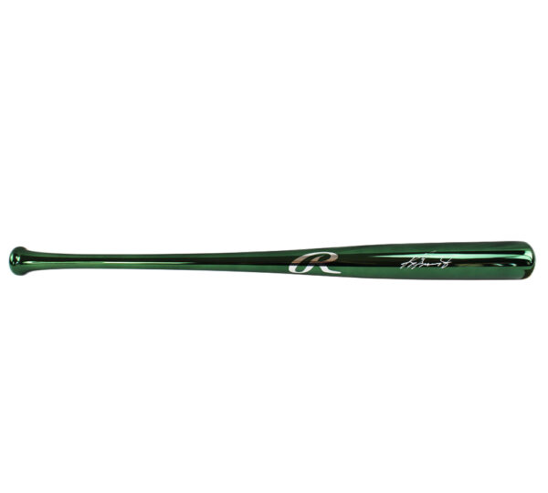 Ken Griffey Jr. Signed Seattle Mariners Rawlings Green Chrome MLB Bat - Image 3