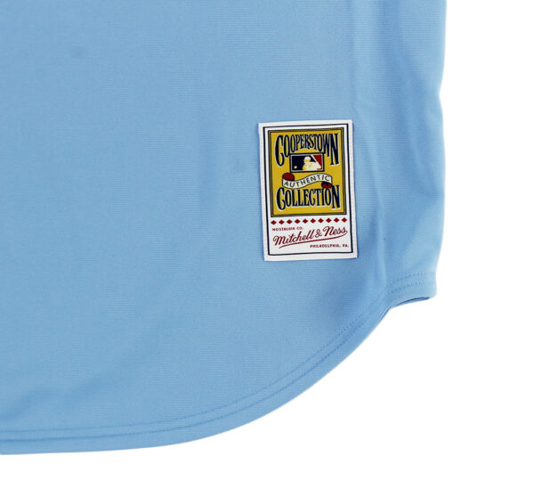 Ken Griffey Jr. Signed Seattle Mariners M&N Large Authentic Throwback Light Blue MLB Jersey - Image 4