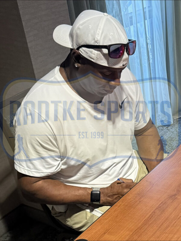 Ken Griffey Jr. Signed Seattle Mariners M&N XL Authentic Throwback Light Blue MLB Jersey - Image 5