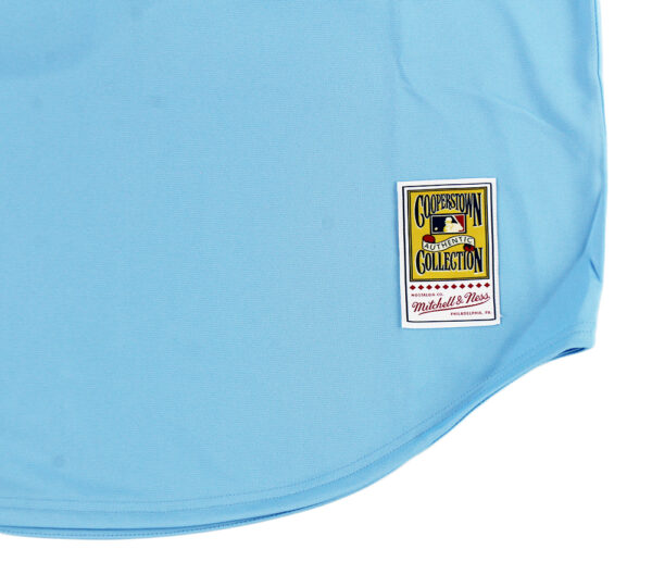 Ken Griffey Jr. Signed Seattle Mariners M&N XL Authentic Throwback Light Blue MLB Jersey - Image 4