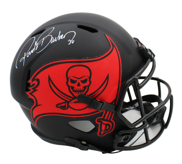 Ronde Barber Signed Tampa Bay Buccaneers Speed Full Size Eclipse NFL Helmet - Image 2
