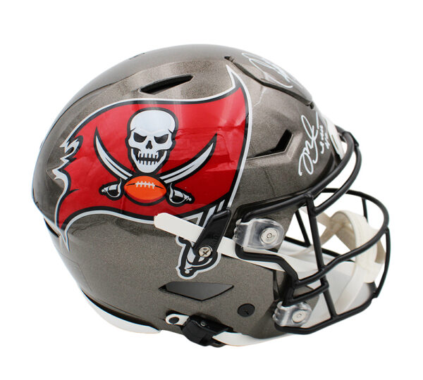 Warren Sapp, Ronde Barber, Mike Alstott Signed Tampa Bay Buccaneers Speed Flex Authentic NFL Helmet - Image 2