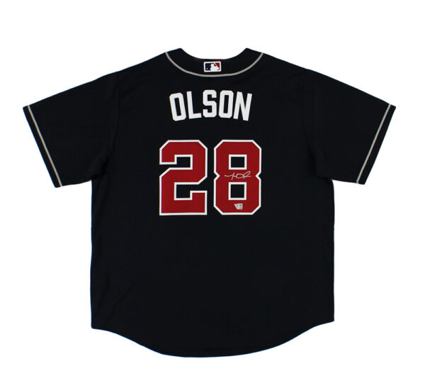 Matt Olson Signed Atlanta Braves Nike Navy MLB Jersey