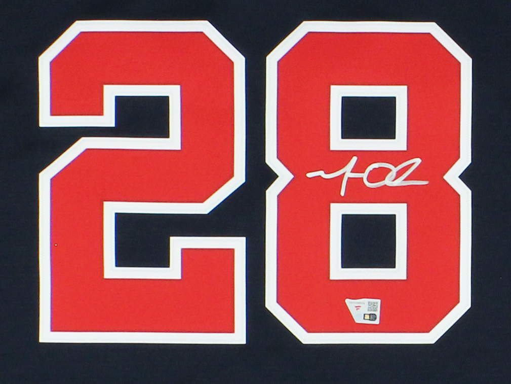 Matt Olson Signed Atlanta Braves Nike Navy MLB Jersey - Image 2