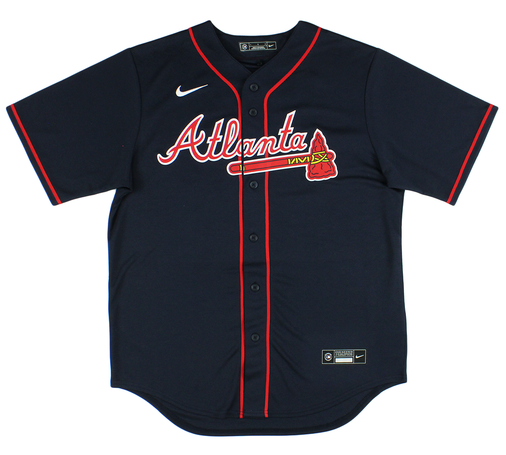 Matt Olson Signed Atlanta Braves Nike Navy MLB Jersey - Image 3