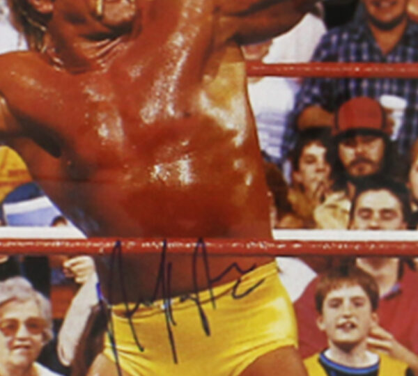 Hulk Hogan Signed Framed 16x20 Photo with Hulkamania Matte - Image 2