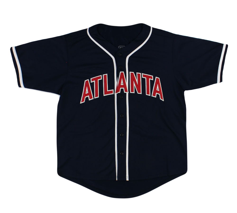 Dale Murphy Signed Atlanta Custom Modern Blue Jersey With "82, 83 NL MVP" Inscription - Image 3