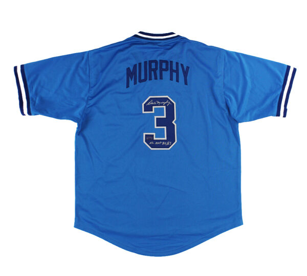Dale Murphy Signed Atlanta Braves Custom Blue MLB Jersey With "82, 83 NL MVP"